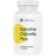   CaliVita Spirulina-Chlorella PLUS (100 tablete)Preparat Complex alcalinizant