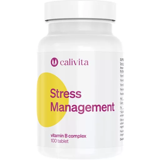 CaliVita Stress Management (100 tablete)Complex de Vitamina B pentru Reducerea Stresului